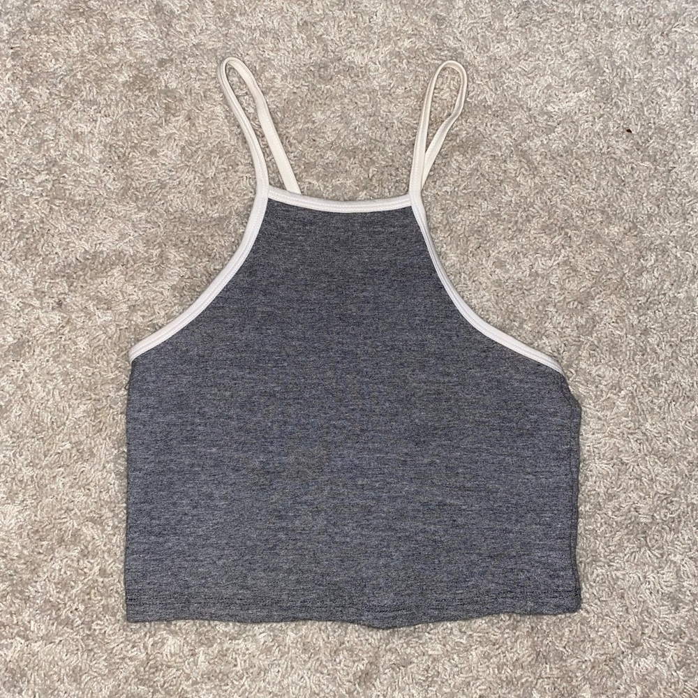 Grey crop top